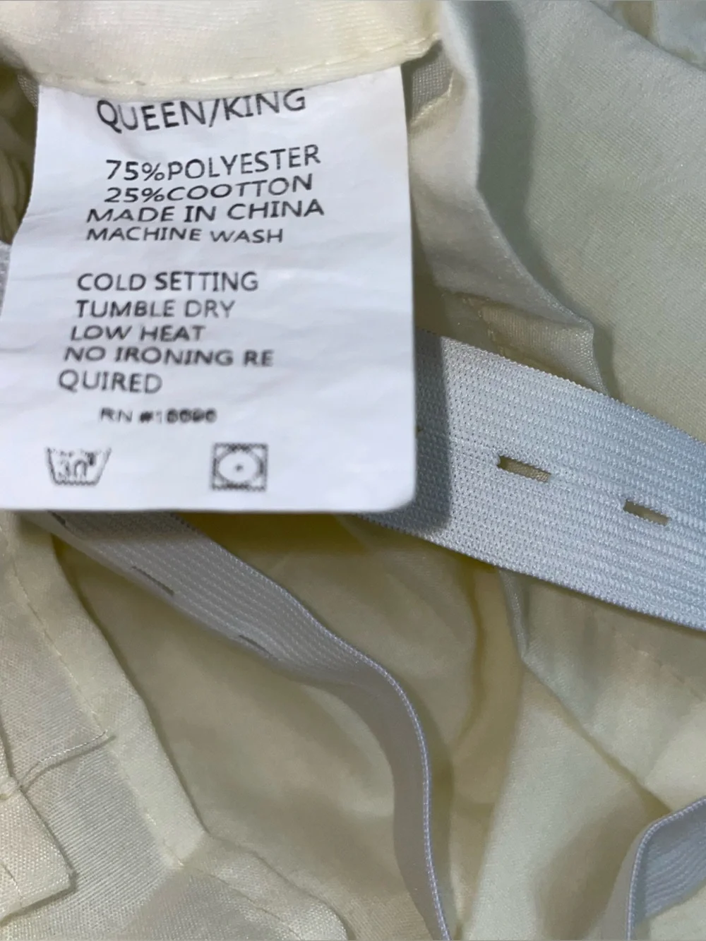 Queen/King Bedskirt Palest Yellow Adjustable Ruffled